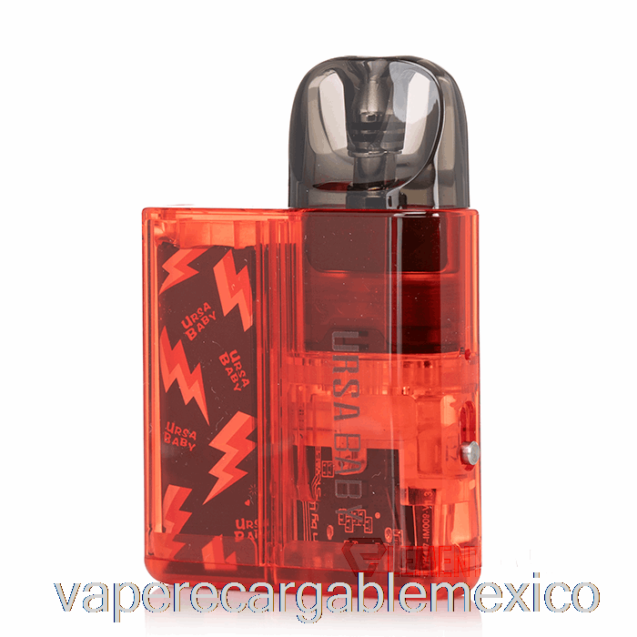 Vape Recargable Perdido Vape Ursa Baby 18w Sistema Pod Rojo Claro